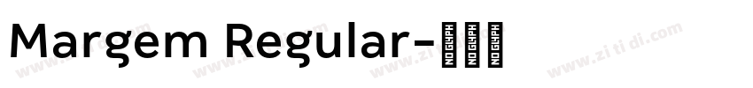 Margem Regular字体转换